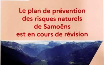 Le plan de prévention des risques naturels de Samoëns est en cours de révision