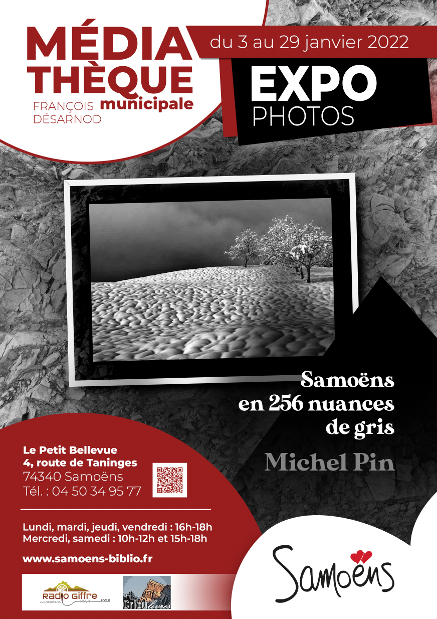Janvier 2022 – Exposition de photographies de Michel PIN à la Médiathèque