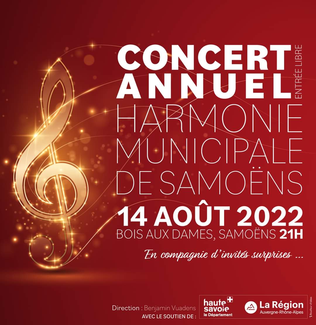 Concert annuel de l’Harmonie municipale dimanche 14 août 2022