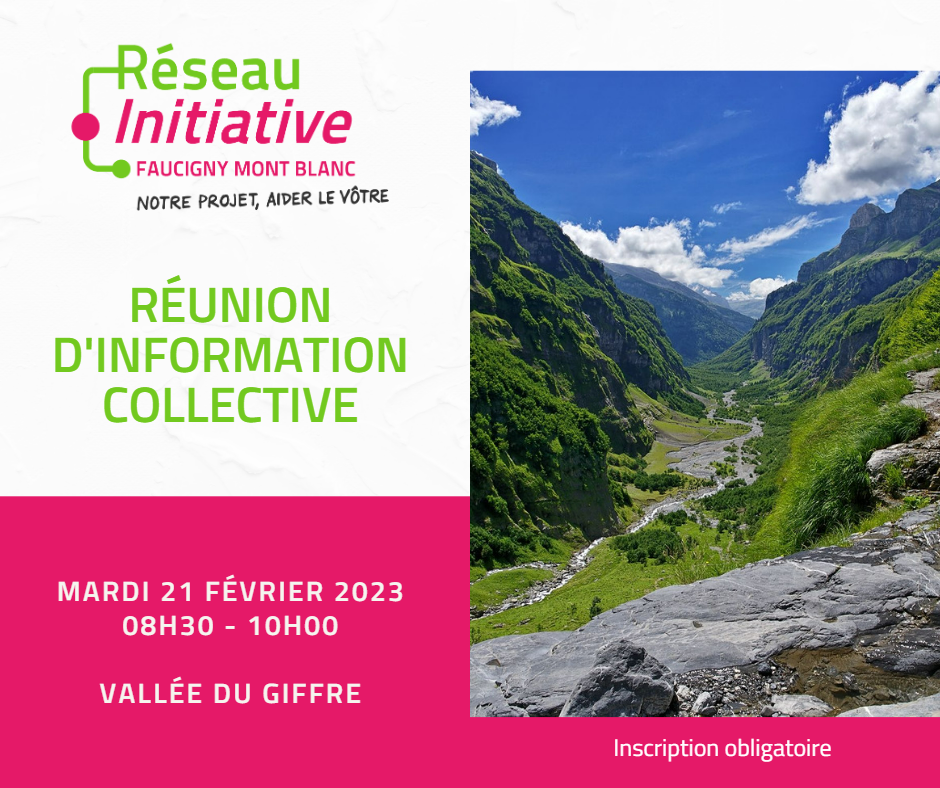 Réseau Initiative Faucigny Mont Blanc – Réunion d’information collective