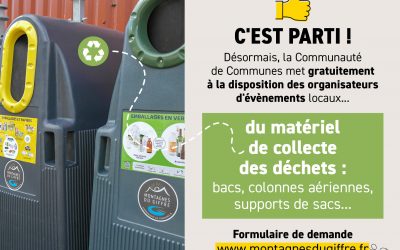 Matériel de collecte des déchets : la Communauté de Communes s’invite à la fête !