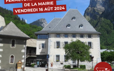 Fermeture exceptionnelle de la mairie le 16 août 2024