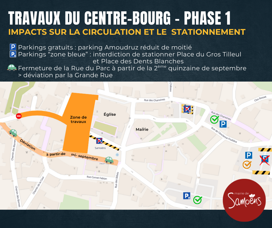 Travaux du centre-bourg : phase 1
