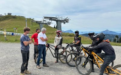 Les coulisses des pistes de VTT de descente de Samoëns