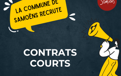 La commune recrute des contrats courts