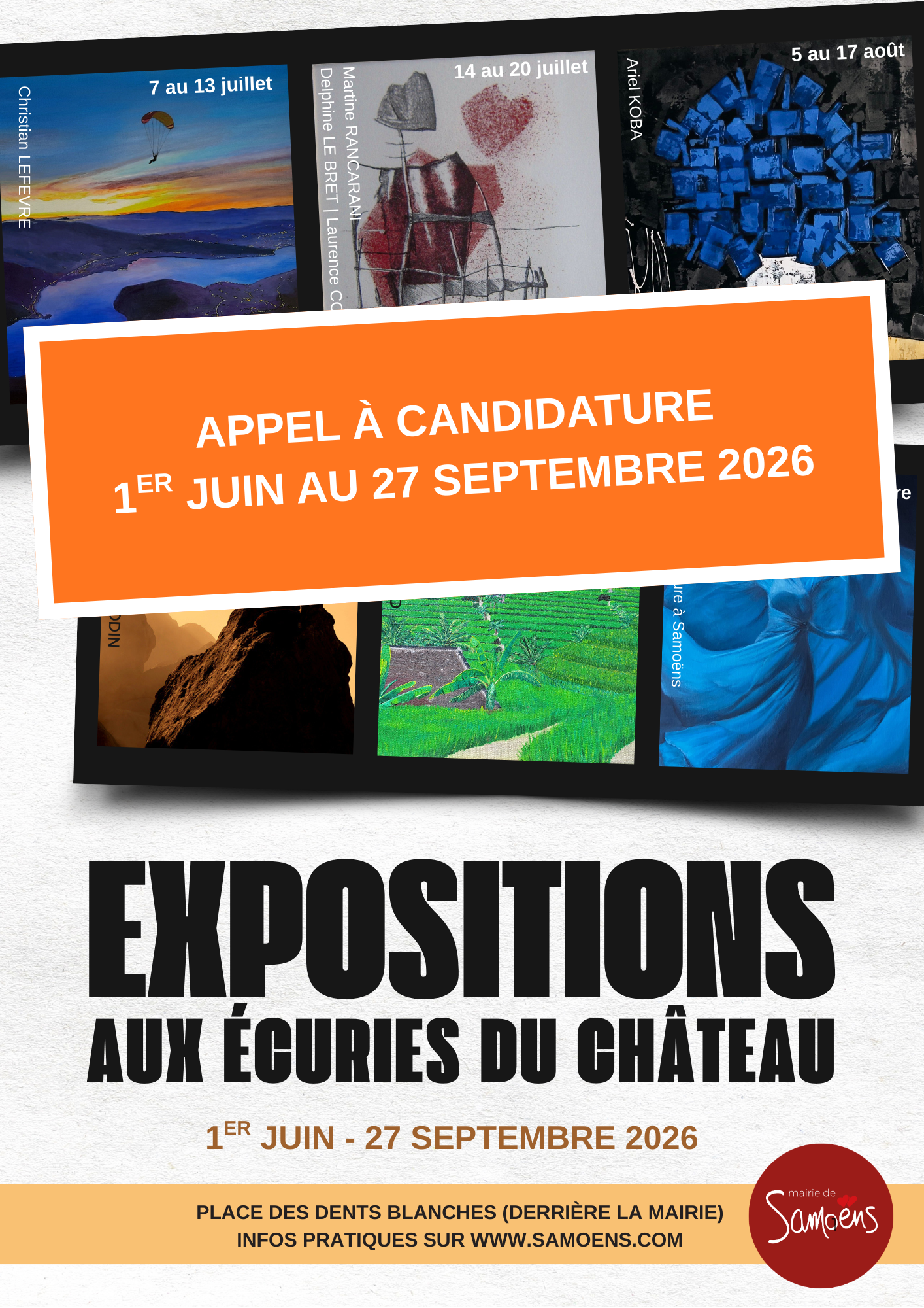 Expositions estivales aux écuries du château