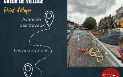 Avancement des travaux de la place du Gros Tilleul et de la rue du Parc