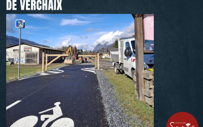 Poursuite de la véloroute en direction de Verchaix