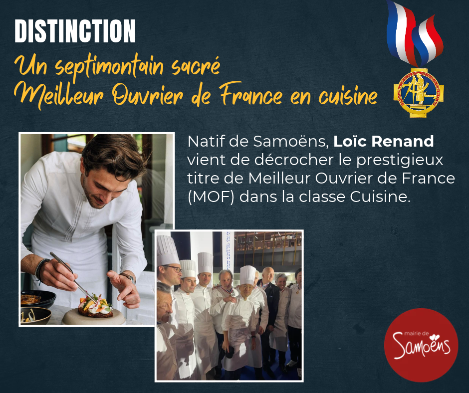 Un septimontain sacré Meilleur Ouvrier de France en cuisine